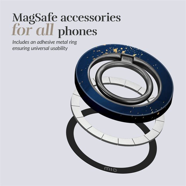 MIO Midnight Sparkle Magsafe Case Compatible Ring Holder 2