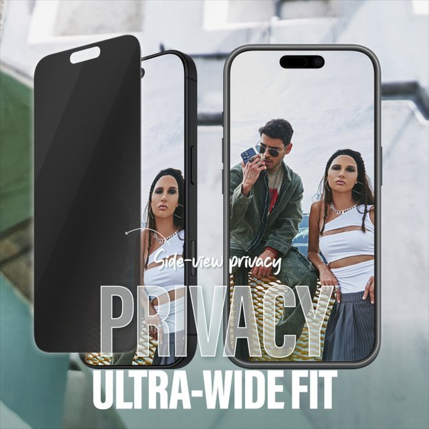 PanzerGlass SAFE Privacy Screen Protector Apple iPhone 16 Plus, Ultra-Wide Fit 1