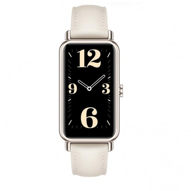 WATCH FIT  Fara - B69 mini Light Gold Aluminum Case, White 1