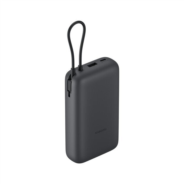 Xiaomi Power Bank 20000mAh (Integrated Cable), Dark Gray