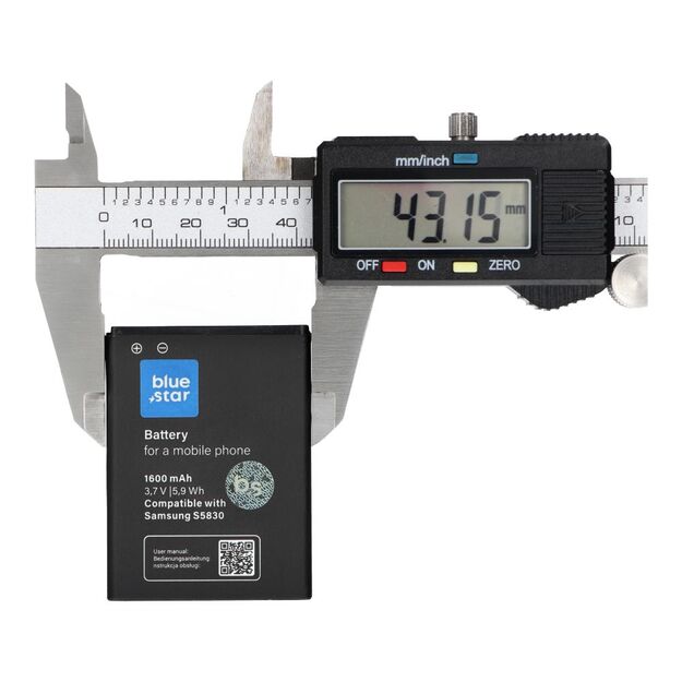 Battery for Samsung S5830 Galaxy Ace / Galaxy Gio S5670 1600 mAh Blue Star Premium 1