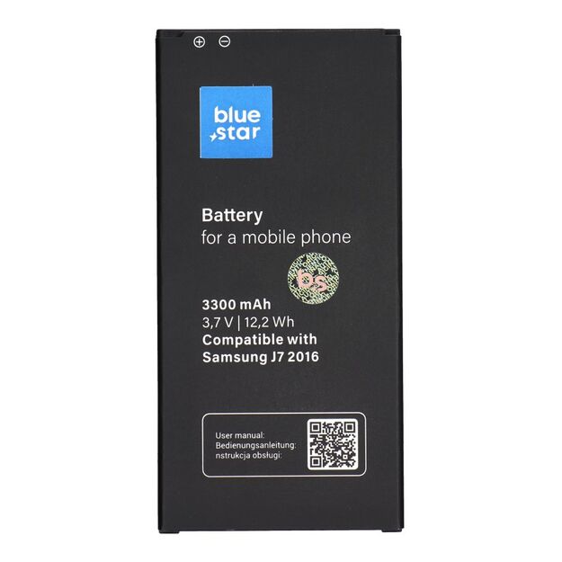 Battery for Samsung J7 2016 3300 mAh Blue Star Premium
