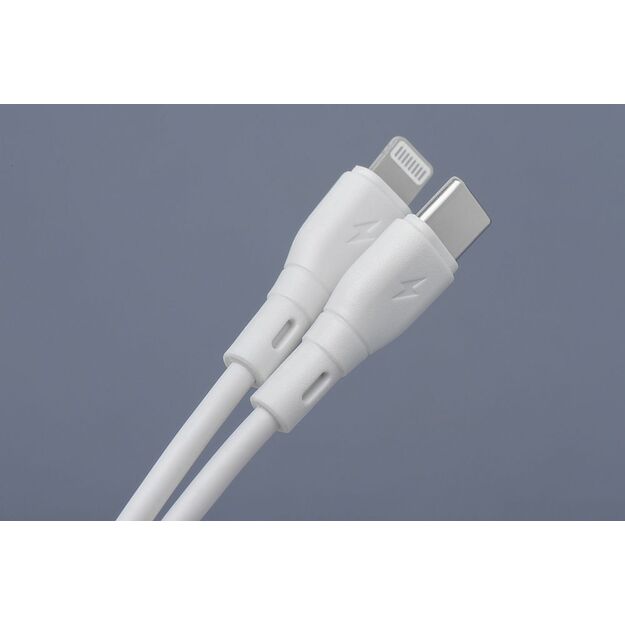 Cable USB C do Lightning Blue Star 2,4A 27W ECO 1 m PJ72-18-3 white 1