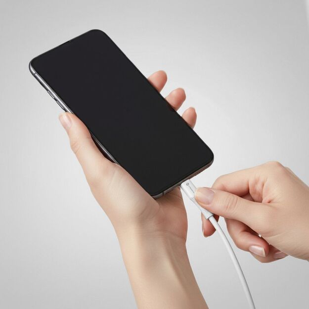 Cable USB C to Lightning Forcell F-Energy PD 3A 27W Silicone 1 m C346 white 10