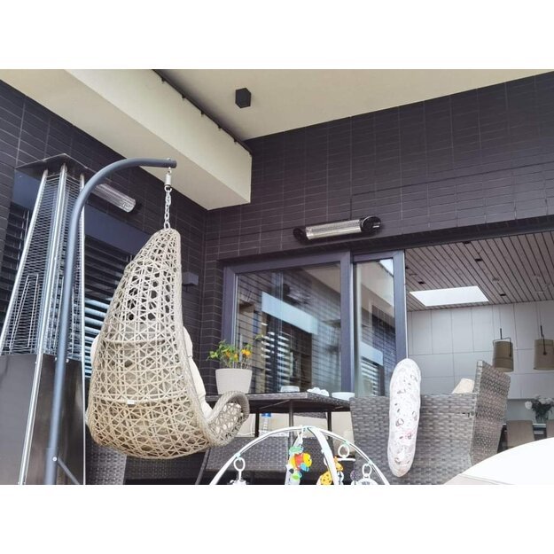 Anglies pluo&scaron;to infraraudonųjų spindulių &scaron;ildytuvas Veito BLADE, juodas 2