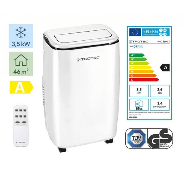 Mobilus oro kondicionierius Trotec PAC 3500 S ir lango tarpinė Trotec AirLock 100 2