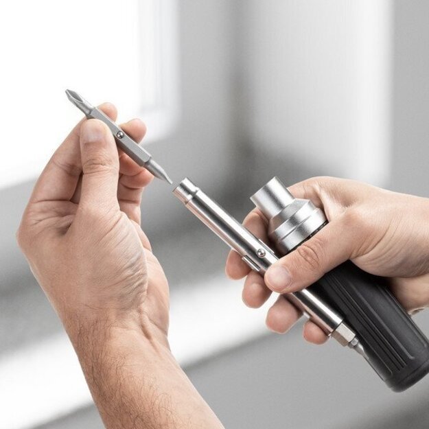 Akumuliatorinis suktuvas-gręžtuvas Trotec PSCS 11-3.6V ir antgalių su atsuktuvu Trotec 9in1 rinkinys 19