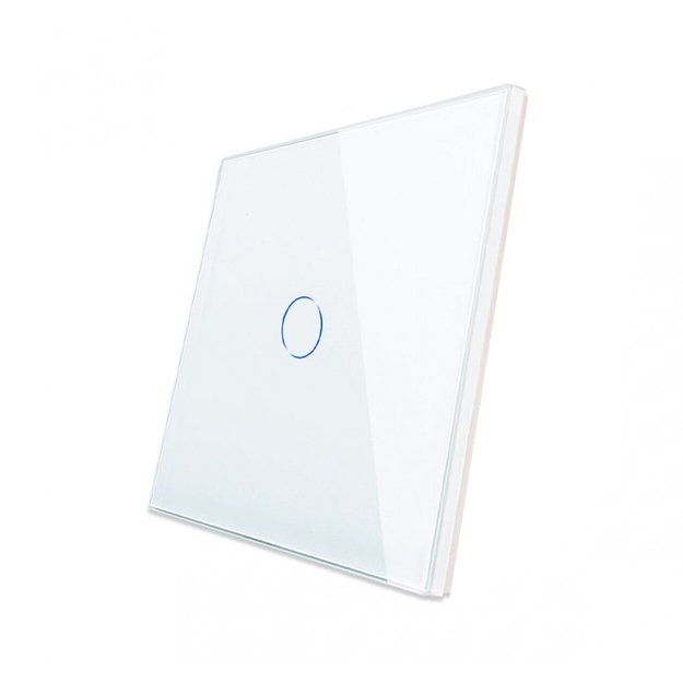 Vienpolis sensorinis jungiklio dangtelis Feelspot, baltas, 86x86mm 2