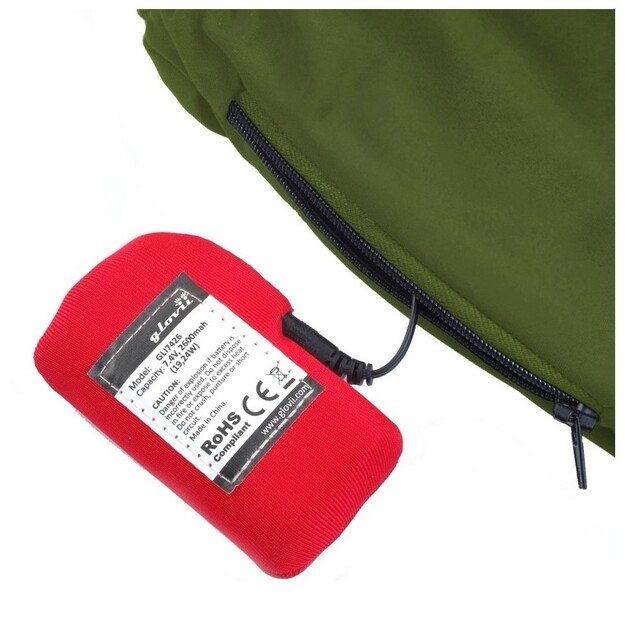 &Scaron;ildančios kelnės Glovii GP1C su baterija, žalios 3