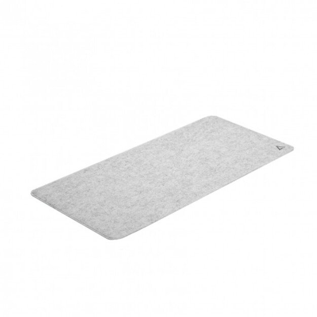 DELTAHUB Minimalistic Desk Mat Small Light Grey (630 x 280 x 3.5mm) (Pilkas) Pelės Kilimėlis