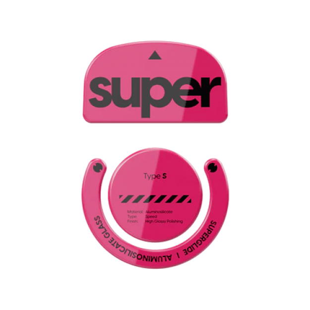 Superglide 1 (Type-S) Glass Skates Logitech G Pro X Superlight 1 Magenta (Rožiniai) Pakaitiniai Mouse Feet