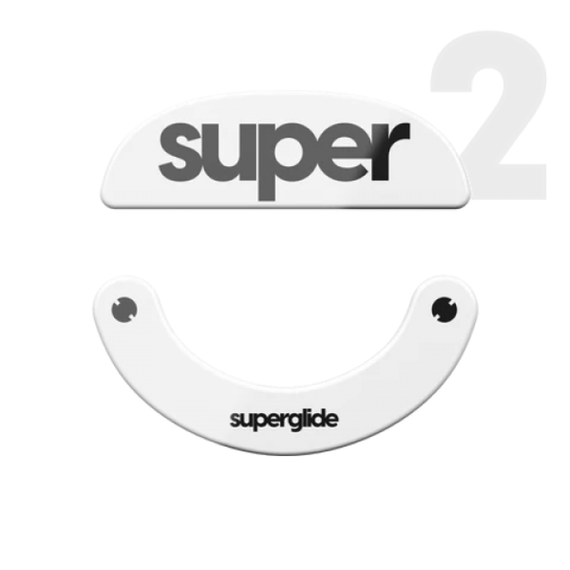 Superglide 2 (Type-C) Glass Skates Pulsar X2 & X2H & X2A White (Balti) Pakaitiniai Mouse Feet
