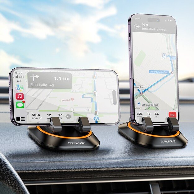 Automobilinis telefono laikiklis Borofone BH116 (dashboard) juodas 4