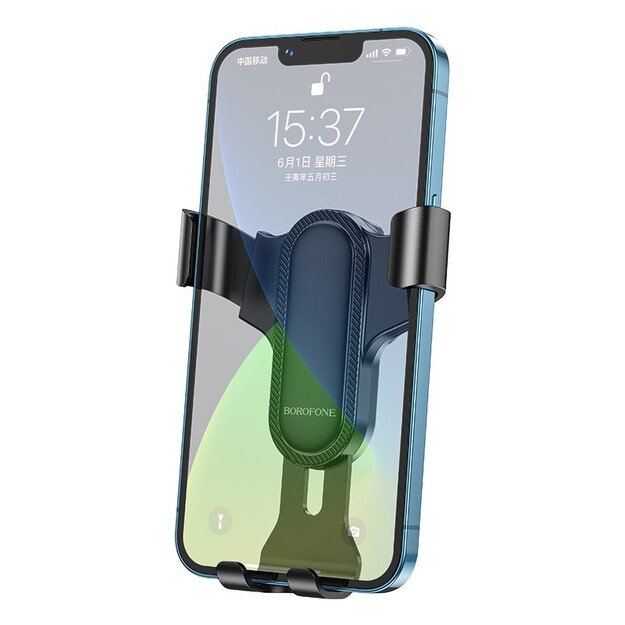 Automobilinis telefono laikiklis Borofone BH74 tvirtinamas ant ventiliacijos grotelių, juodas 2