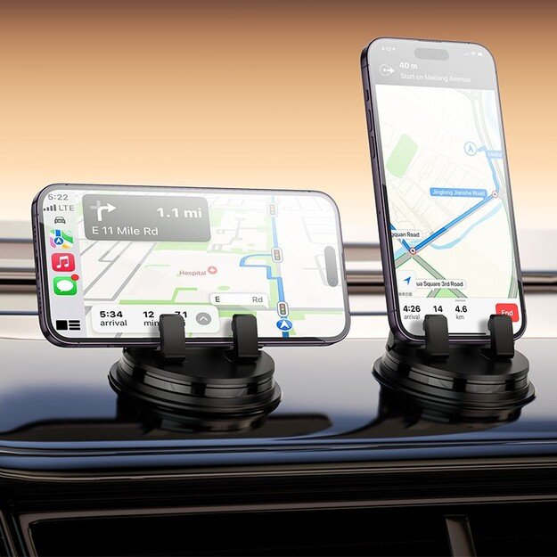 Automobilinis telefono laikiklis Hoco H55 (dashboard) juodas 4