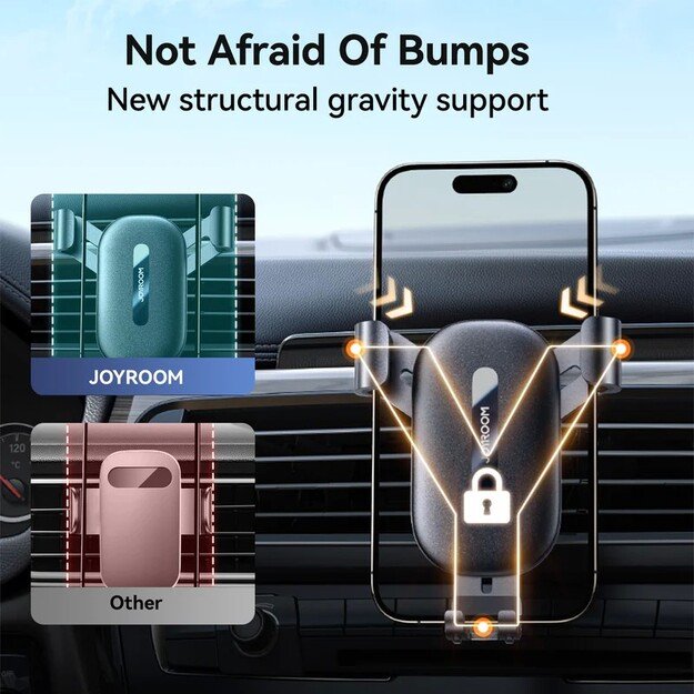 Automobilinis telefono laikiklis Joyroom JR-ZS392 (air vent) juodas 2