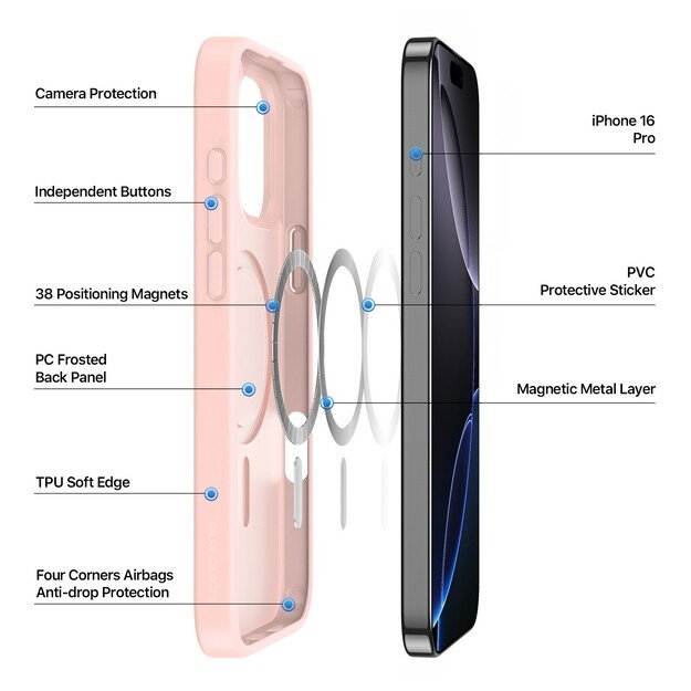 Dėklas Dux Ducis Yind Apple iPhone 16 Pro juodas 1