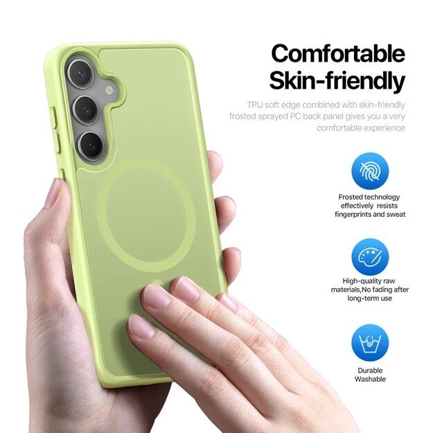 Dėklas Dux Ducis Yind skirtas Samsung S936 S25 Plus žalias 4