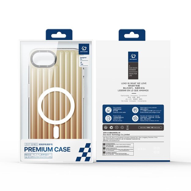 Dėklas Dux Ducis Zest Apple iPhone 16e Gradient Desert Gold 1