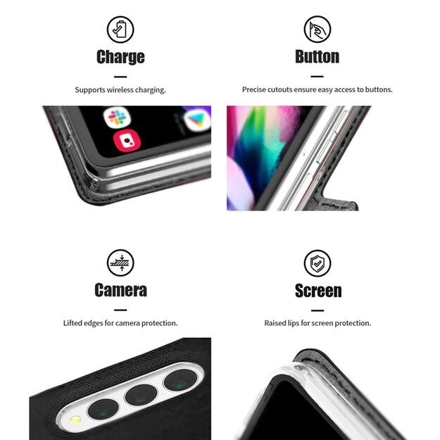 Dėklas Mercury Premium Diary Samsung F956 Z Fold6 juodas 4