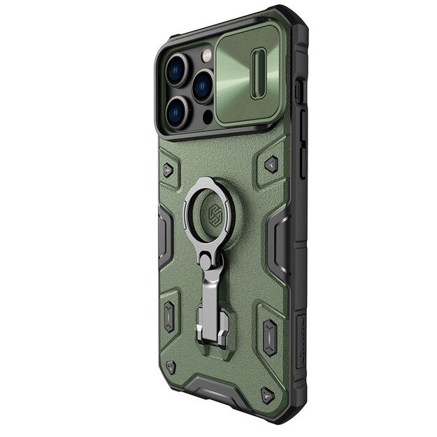 Dėklas Nillkin CamShield Armor Pro Apple iPhone 14 Pro žalias 1