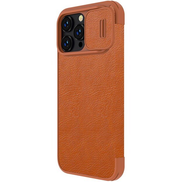 Dėklas Nillkin Qin Pro Leather Apple iPhone 14 Plus rudas 2