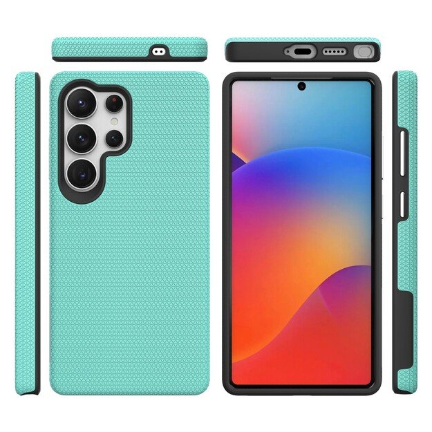 Dėklas Perfectionists Triangle Case Samsung S918 S23 Ultra 5G žalias 2