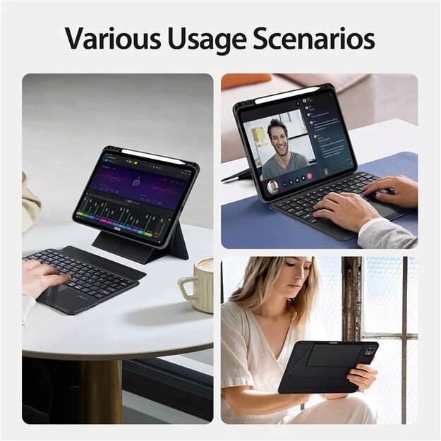 Dėklas su klaviatūra Dux Ducis DK Apple iPad Pro 11 2024/2025 juodas 4