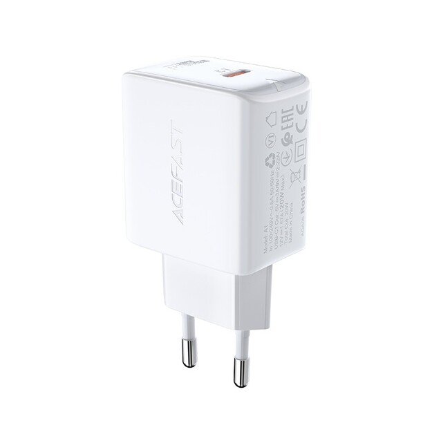 Įkroviklis Acefast A1 20W USB-C baltas 2