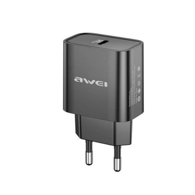 Įkroviklis Awei PD61-EU 20W USB-C juodas