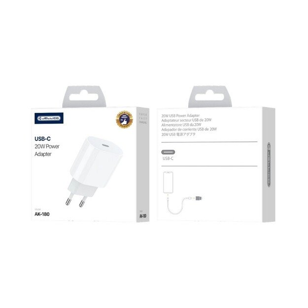 Įkroviklis Jellico AK180 20W USB-C baltas 4