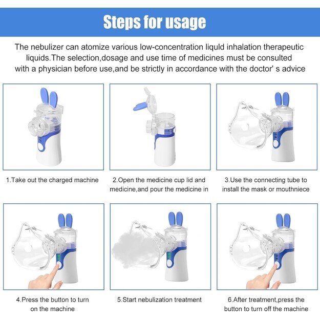 Inhaliatorius Reach  Bunny  violetinis 2