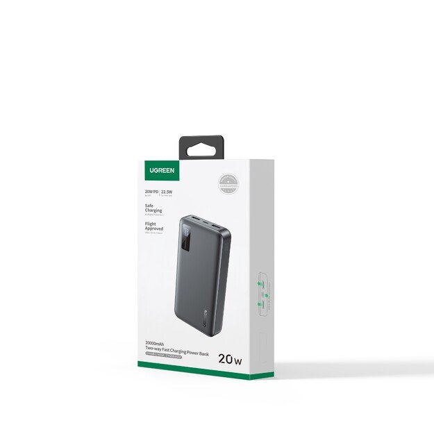 I&scaron;orinė baterija Power Bank Ugreen PB313 20W 20000mAh (25683) juoda 4