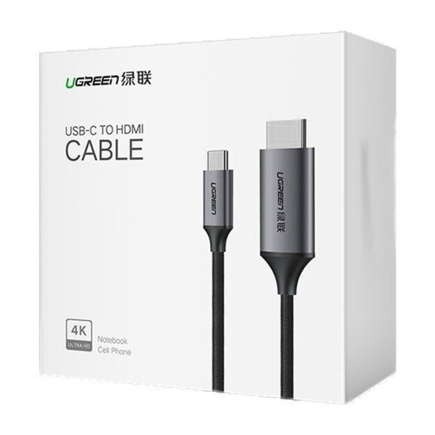 Kabelis Ugreen MM142 USB-C to HDMI 1.5m juodas 4