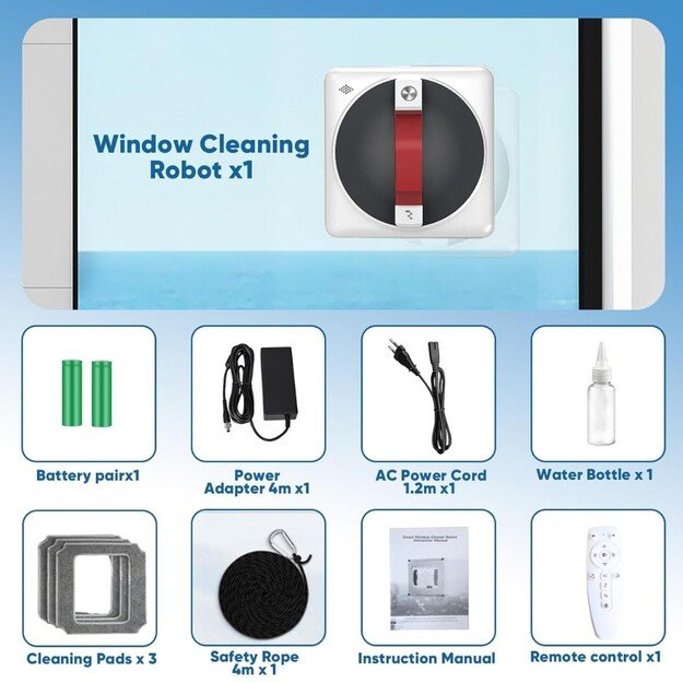 Langų valymo robotas Reach W36D baltas 5