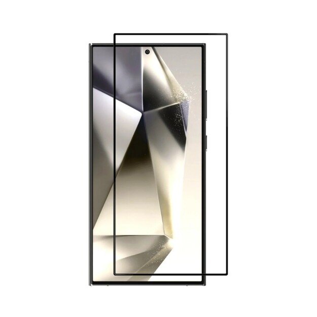 LCD apsauginis stikliukas 2.5D Tellos Samsung S928 S24 Ultra juodas 1