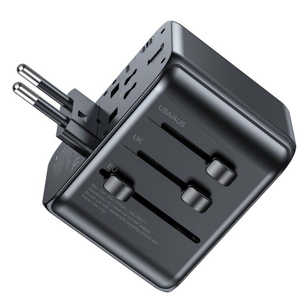 Universalus kelioninis įkroviklis Awei C-39 35W GaN 2xUSB-A/3xUSB-C juodas