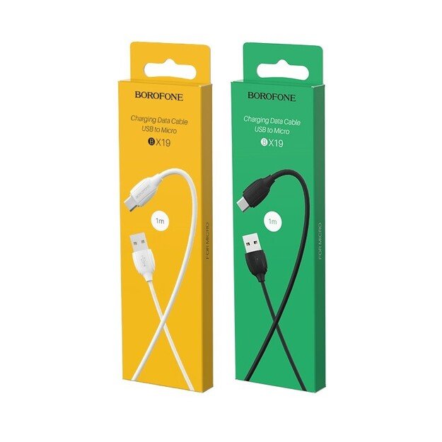 USB kabelis Borofone BX19 USB-A to MicroUSB 1.0m juodas 3