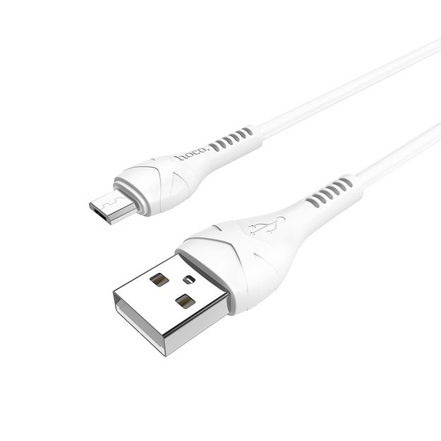 USB kabelis Hoco X37 Cool Power microUSB 1.0m baltas 2