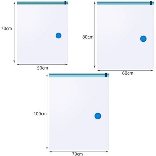 Vakuuminiai mai&scaron;ai Reach VB-15 15 vnt. su pompa 1