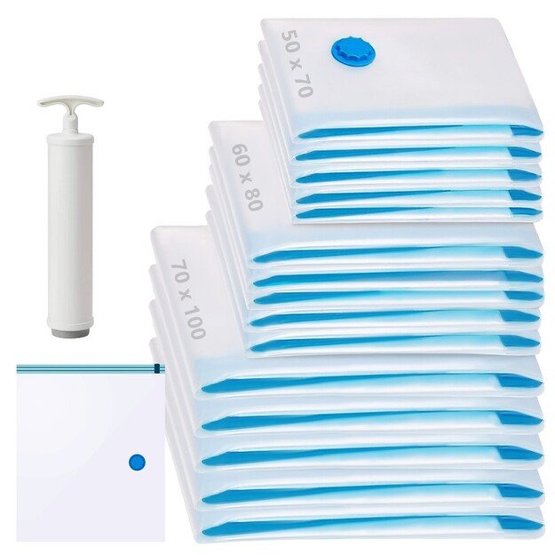 Vakuuminiai mai&scaron;ai Reach VB-15 15 vnt. su pompa