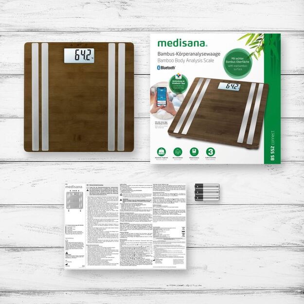 Medisana BS 552 connect bamboo body analysis scale 3
