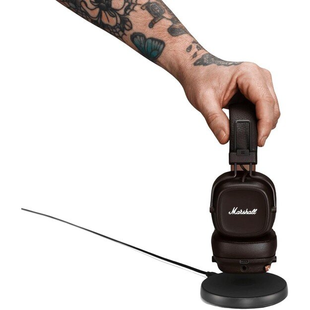 Belaidės ausinės Marshall Major IV On-Ear Bluetooth rudos 6