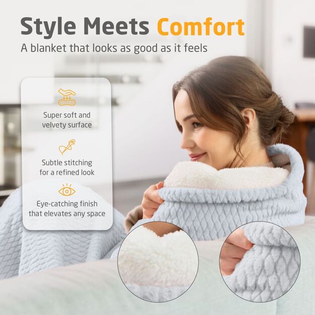 Medisana HB 416 Heated blanket light grey 3