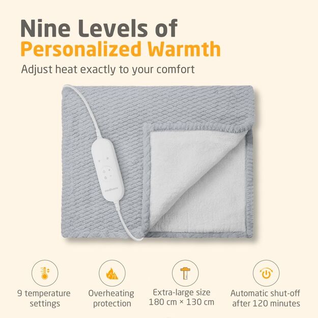 Medisana HB 416 Heated blanket light grey