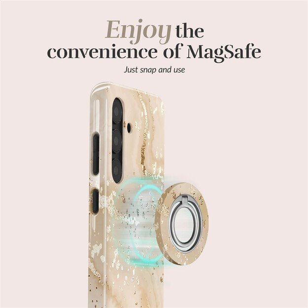 MIO Gold Marble Magsafe Case Compatible Ring Holder 4