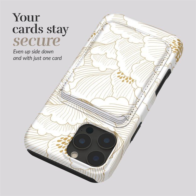 MIO Roses Magsafe Case Compatible White Card Holder 2