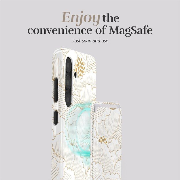 MIO Roses Magsafe Case Compatible White Card Holder 5