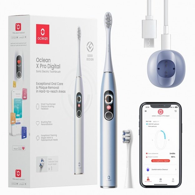 Oclean Electric Toothbrush X Pro Digital Silver