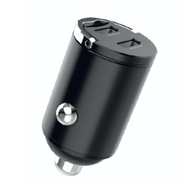 SEEK TOTI 40W Dual Type-C Port Car Fast Charger, Black 1